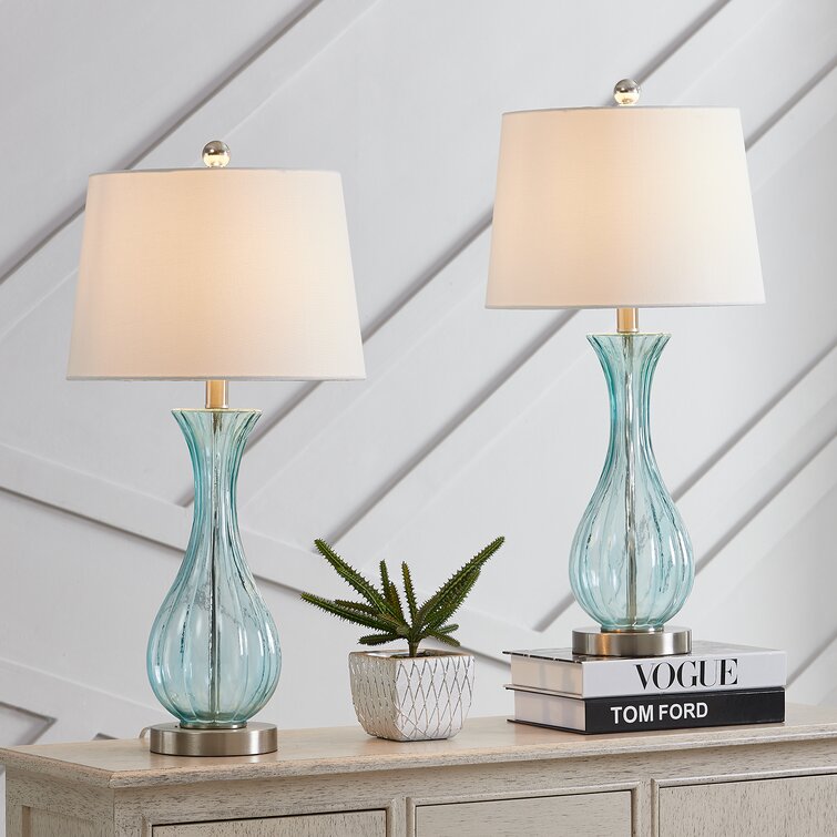 Wayfair table 2024 lamps blue